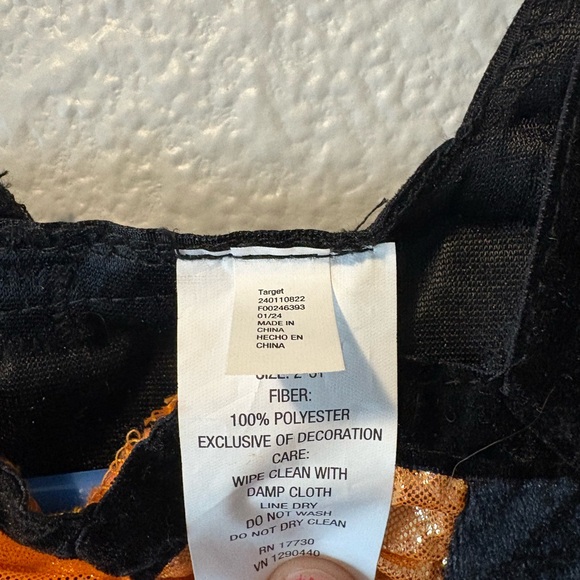 2 Target Kids Dresses Black and Orange Costume Dress - Picture 2 of 7